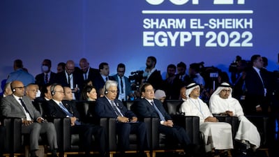 Sheikh Abdullah bin Zayed, UAE Minister of Foreign Affairs and International Co-operation, right, and Sheikh Mansour bin Zayed, UAE Deputy Prime Minister and Minister of the Presidential Court, second right. Hamad Al Kaabi / UAE Presidential Court