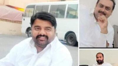 Muhammad Bilal, Umar Farooq and Muhammad Sajjad died in Dubai. Photo: Mohammed Jamil