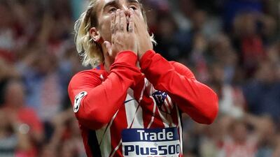 Atletico Madrid’s Antoine Griezmann looks dejected. Paul Hanna / Reuters