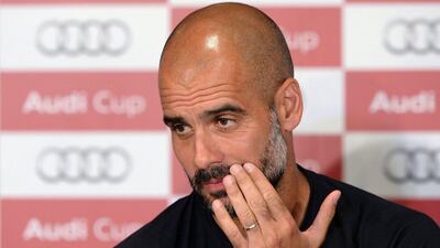Pep Guardiola expressed his desire to see Bastian Schweinsteiger succeed at Manchester United but voiced his concerns over the midfielder's fitness. Christof Stache / AFP