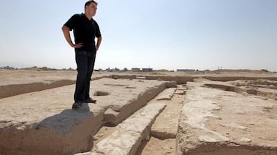 Kevin Lane, the director of the excavation work in the medieval city of Julfar in Ras Al Khaimah.
