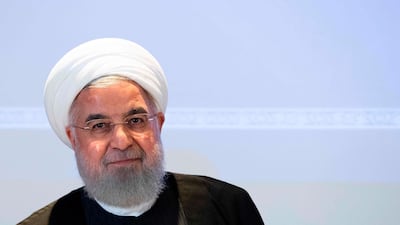 Iranian President Hassan Rouhani speaks during a press conference in New York. AFP