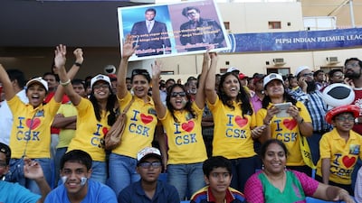 Chennai Super Kings also commanded a fanatical pan-Indian following. Pawan Singh / The National