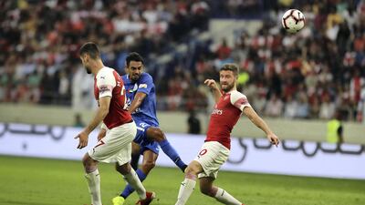 JR. Dutra of Al Nasr in action. Pawan Singh / The National