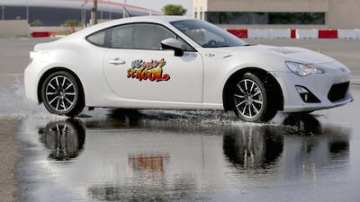 Toyota Taxi Drift experience at Yas Marina Circuit. Courtesy Seven Media