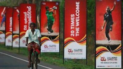 Sporting events such as the World Twenty20 are important for Sri Lanka to shore up their global image as seen by the advertisements. Dinuka Liyanawatte / Reuters