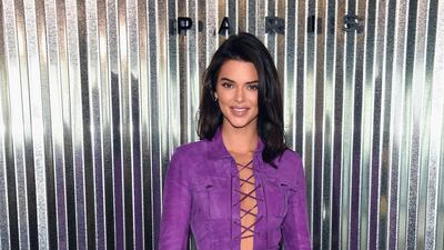 Kendall Jenner in Longchamp. Photo / AFP