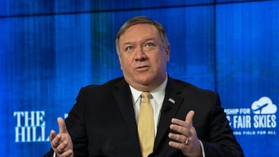 US Secretary of State Mike Pompeo speaks on major foreign policy priorities in Washington on April 29, 2019. AFP