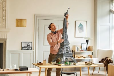 The Eiffel Tower became the first Lego set to exceed 10,000 pieces when it launched in 2022. The completed model stands nearly 1.5 metres tall. Photo: The Lego Group