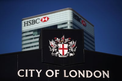 HSBC's building in the City of London. Reuters