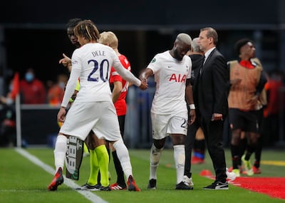 Dele Alli, left, and Tanguy Ndombele both left Tottenham in January, the former on an initial free transfer and the latter on loan. Reuters