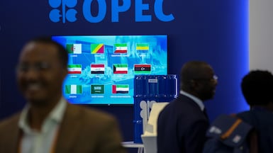 Opec member flags pictured at African Energy Week. Photo: Bloomberg