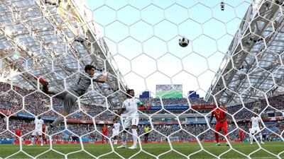 Goalkeeper Jaime Penedo of Panama is beaten as Belgium go 1-0 up. Friedemann Vogel / EPA