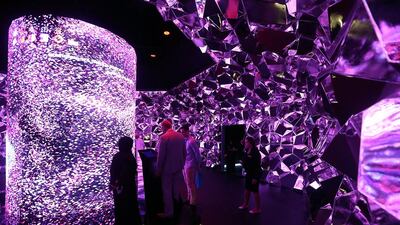 Delegates visits the Museum of the Future at the World Goverment Summit in Dubai. Satish Kumar / The National