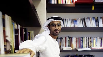 Sultan Al Ameemi, head of Abu Dhabi’s Poetry Academy, has spent 10 years recording Emirati dialects and expects to dedicate five more years to the project. Christopher Pike / The National