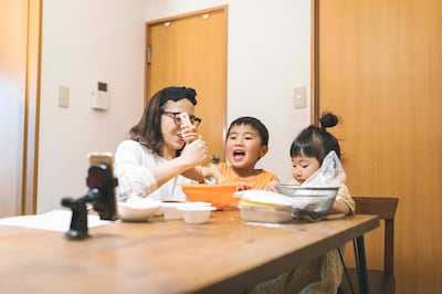 We're recording everything about our lives right now, from baking to lip syncing. Getty Images