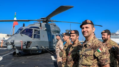 European Multi-Mission Frigate (FREMM), Carlo Margottini has docked at the Abu Dhabi Port with Commander Marco Guerriero.