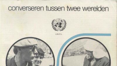 The guidebook on Lebanese Arabic written by Thomas Milo for the Dutch military. Courtesy Thomas Milo