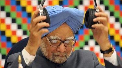 Manmohan Singh, the prime minister of India, arrived in Ethiopia on Monday for the second India Africa Forum Summit.Simon Mina / AFP