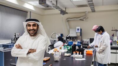 Saeed Alhassan Alkhazraji, an assistant professor at Abu Dhabi’s Petroleum Institute and director of its Gas Research Centre, believes he has found new commercial applications for the by-product, sulphur, that is recovered from Abu Dhabi’s reserves of sulphur-rich oil and gas . Alex Atack for The National