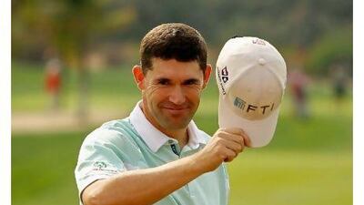 Padraig Harrington was positive at the Abu Dhabi Golf Championship yesterday.