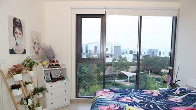 The master bedroom, overlooking the garden