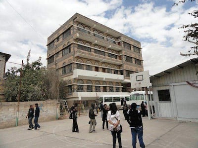 The Indian Embassy School in Sanaa was established in 1986. Dona Cheriyan / The National