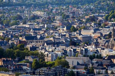 Aerial View of city Rouen, France. Getty Images