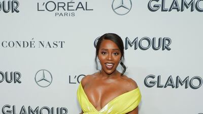 Aja Naomi King, wearing Marc Jacobs, attends the 2019 Glamour Women of the Year Awards in New York City on November 11, 2019. Reuters