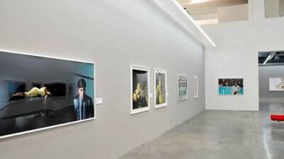 The Bryan Ferry exhibition Olympiz at the Sal Sali Private Museum in Dubai. Charles Crowell / The National