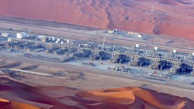 Above, a Saudi Arabian oilfield complex at the Rub' Al Khali south east of Riyadh. Jamal Nasrallah / EPA