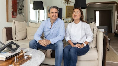 Lyn and Alejandro Helbling live in a three-bedroom villa in Jumeirah Park, which they bought in July 2023. All photos: Antonie Robertson / The National