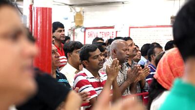 Dubai has long had a Hindu temple, and there are many other places of worship across the emirates. Pawan Singh / The National
