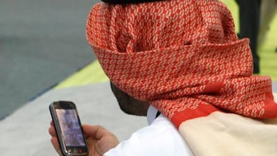 The UAE has one of the highest mobile phone penetration rates in the world, estimated at just under two devices per person. Jeffrey Biteng / The National