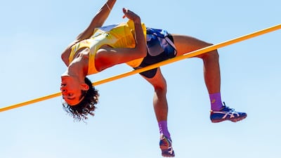 Melwin Lycke Holm of Sweden clears the high jump bar at the European Athletics U20 Championships in Jerusalem. Getty Images