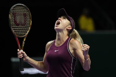 Elina Svitolina beat surprise semi-finalist Kiki Bertens to reach the final of the WTA Finals. EPA