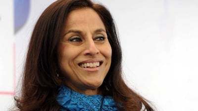 Shobhaa De, who happens to be Maharashtrian, has been called out for 'insulting chief minister Devendra Fadnavis and the sentiments of the Marathi-speaking people'. Photo by Mohd Zakir / Hindustan Times via Getty Images