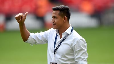 Arsenal's Alexis Sanchez during the Community Shield at Wembley, London. Joe Giddens / PA