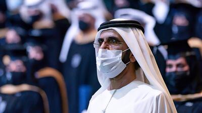 Sheikh Mohammed congratulated the graduates on their achievements. Sheikh Mohammed @HHShkMohd/Twitter