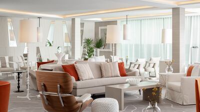 The Retreat Lounge in the Celebrity Beyond cruise ship