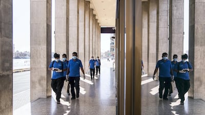 Dubai’s Supreme Committee of Crisis and Disaster Management announced increased restrictions on movement in Al Ras area of Dubai for two weeks to facilitate intensified sterilisation procedures in 2020. Reem Mohammed / The National