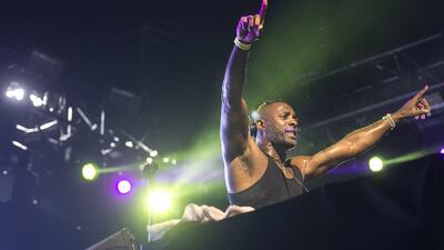 Actor Idris Elba played a thematically smart selection of danceable music. Mona Al Marzooqi / The National