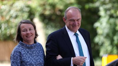 Liberal Democrat leader Ed Davey said he and his wife Emily had prayed about the decision. EPA