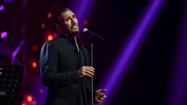 Iraqi singer Kadim Al Sahir is known for his romantic ballads. Photo: Khushnum Bhandari / The National