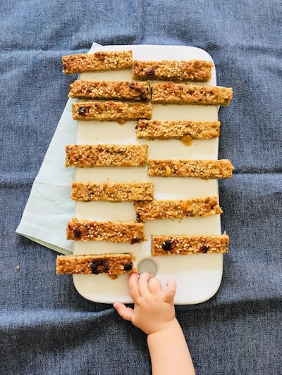 Fruity oat slices. Courtesy Emily Price