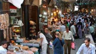 Syria says it will make every effort to sustain the growth in tourism. Above, the bustling al Hamidieh souq in Damascus.