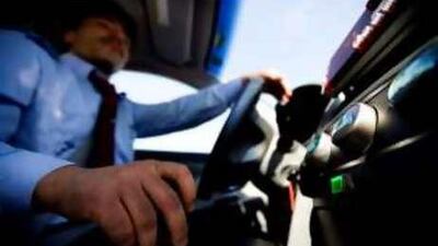 Muhammad Raza Nasrat drives the first taxi to be equipped with a speed regulator.