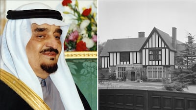 The widow of King Fahd of Saudi Arabia, pictured, has won her bid to keep Kenstead Hall in London's Bishops Avenue, right. Getty Images