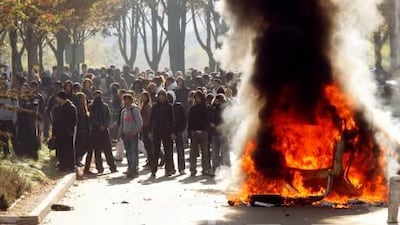 The Paris suburb of Nanterre.