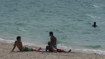 Be careful at the beach today as the sea could be choppy. Satish Kumar / The National